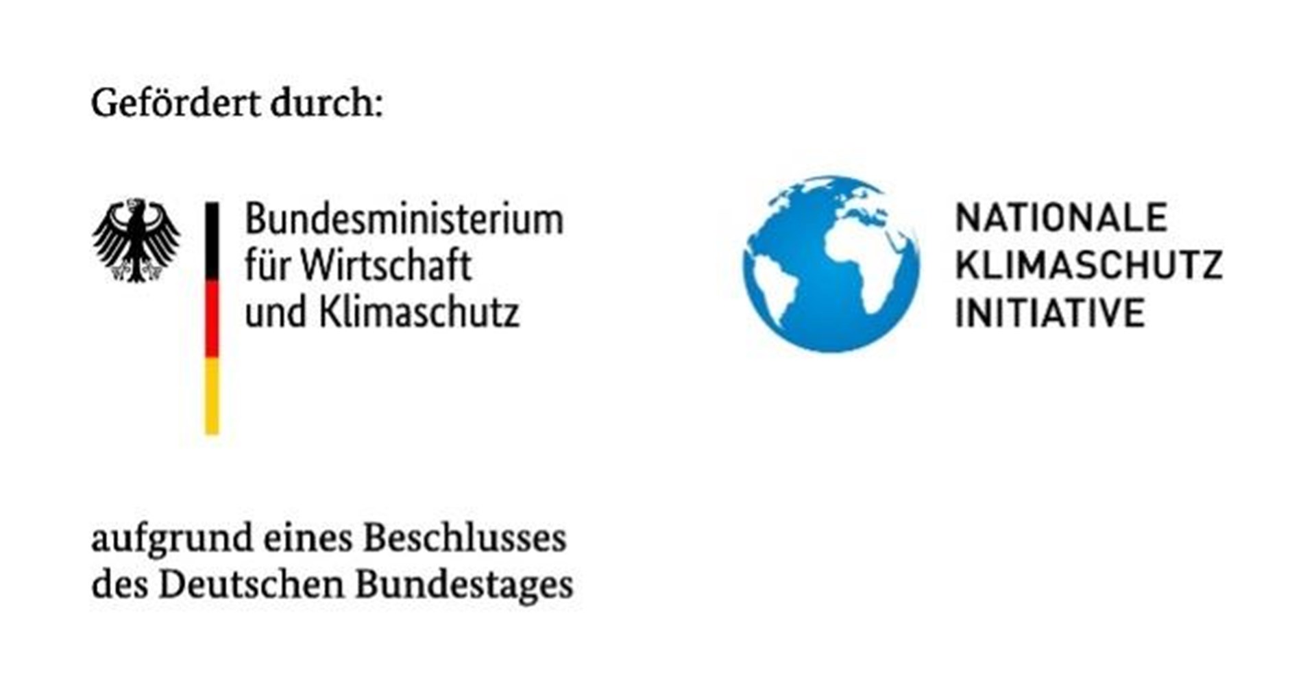 Das Logo zeigt einen Adler neben einer Deutschland-Fahne und den Text des "Bundesministeriums für Wirtschaft und Klimaschutz"